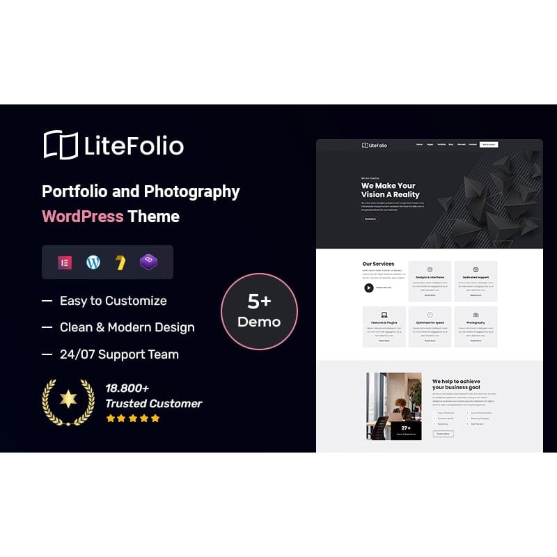 Litefolio - Portfolio and Photography WordPress Theme