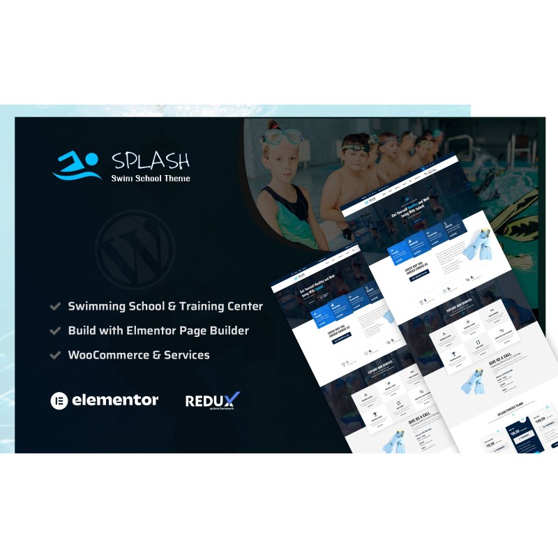 Splash - Swimming School WordPress Theme