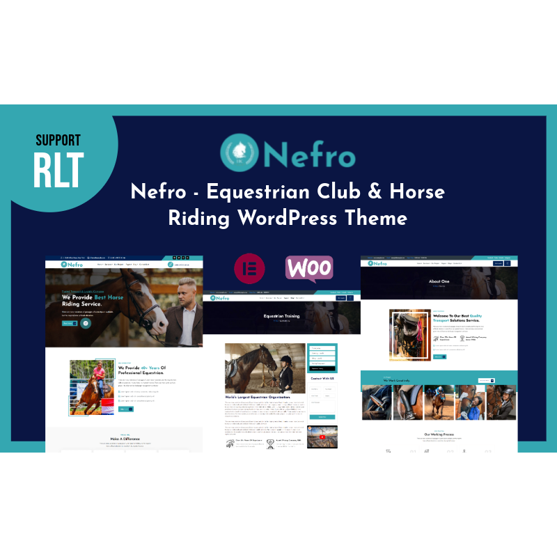 Nefro - Equestrian Club & Horse Riding WordPress Theme