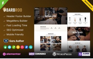 Barbroo - Hair Salon and Barber Shop Elementor WordPress Theme