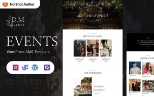 D.M Events - Events Planner And Wedding Planner WordPress Theme