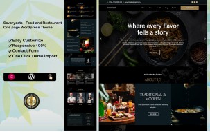 Savoryeats - Food and Restaurant WordPress Theme