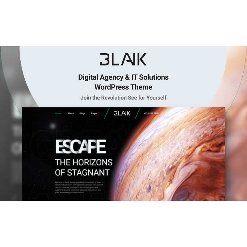 The Blank - Digital Agency - Marketing Agency & IT Solutions WordPress Theme