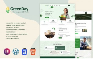 Greenday - Agriculture & Gardening WordPress Theme