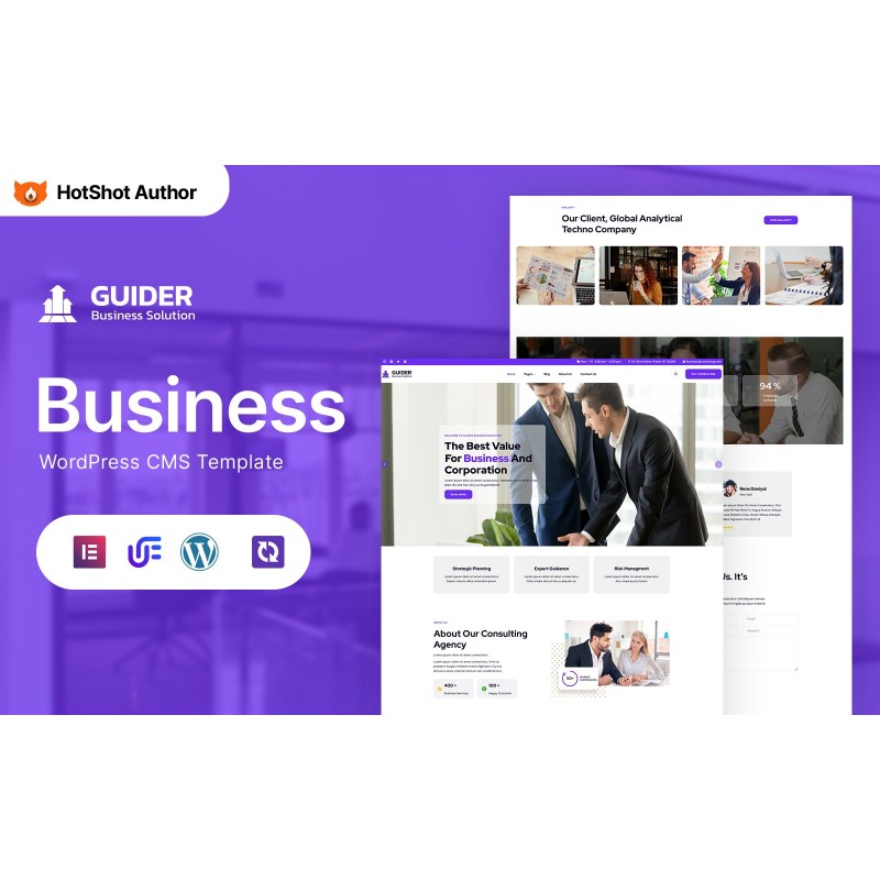 Guider - Consulting Business And Services WordPress Elementor Theme