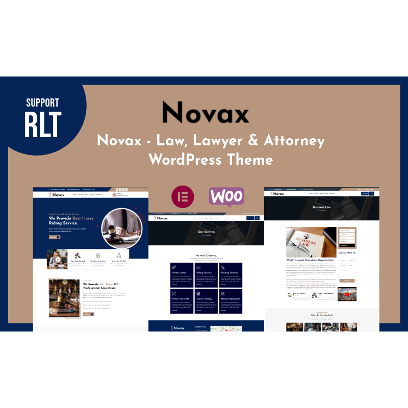 Novax - Law, Lawyer & Attorney WordPress Theme