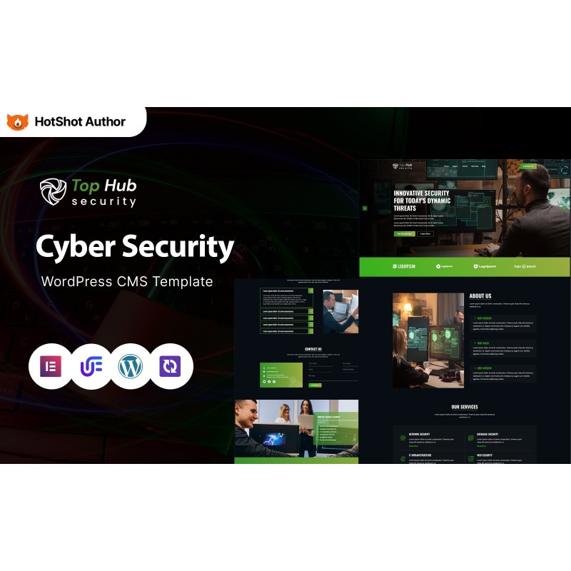 Top Hub - Cyber Security WordPress Elementor Theme