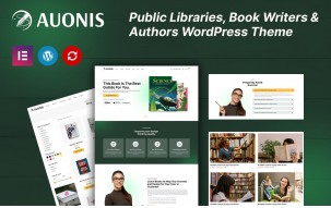 Auonis - Public Libraries, Book Writers, and Authors WordPress Theme