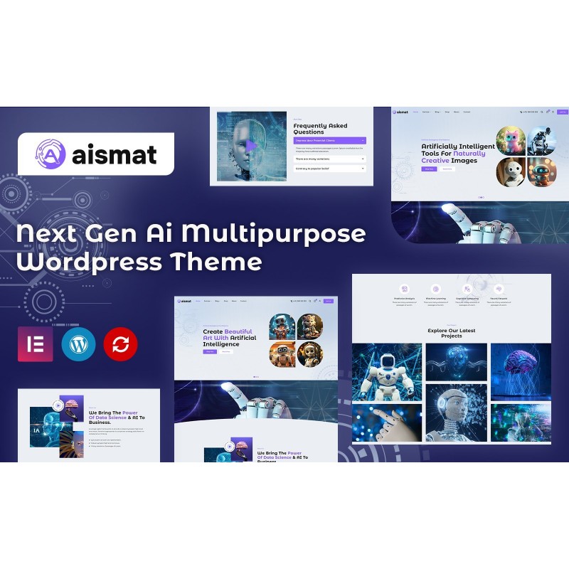 Aismat - AI Artificial Intelligence & Technology WordPress Theme
