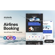 Skylands - Airline Tickets Multipurpose WordPress Elementor Theme