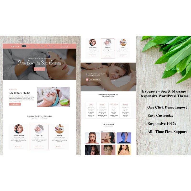 Exbeauty - Spa & Massage Responsive WordPress Theme