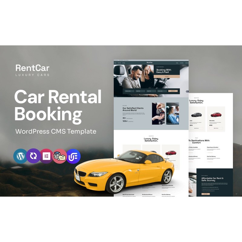 RentCar - Car Rentals Multipurpose WordPress Elementor Theme