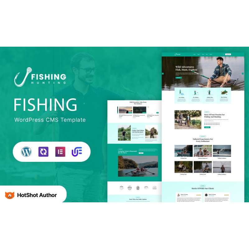 Fishing Hunting - Fishing and Hunting Club WordPress Theme