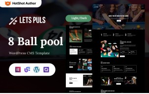 Lets Puls - Billiard Club WordPress Elementor Theme