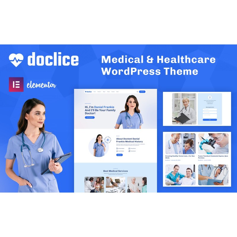 Doclice - Doctor, Health & Medical WordPress Theme