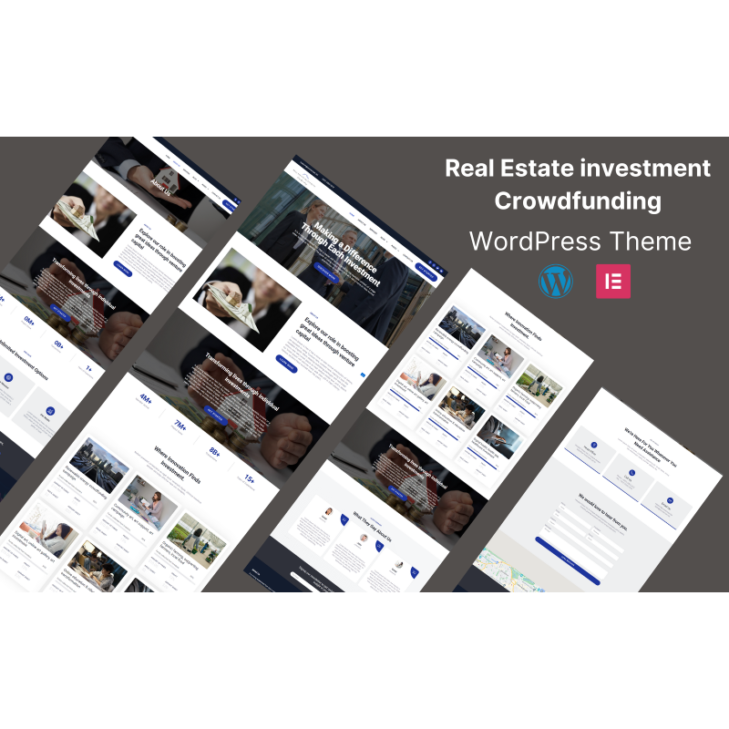 Real Estate Investment Crowdfunding Elementor WordPress Theme
