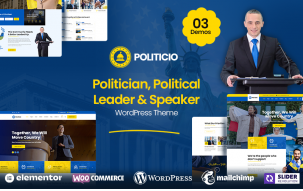 Politicio - Politician & Speaker WordPress Theme