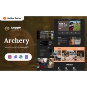 Aroow Crafter - Archery WordPress Elementor Theme