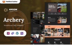 Aroow Crafter - Archery WordPress Elementor Theme
