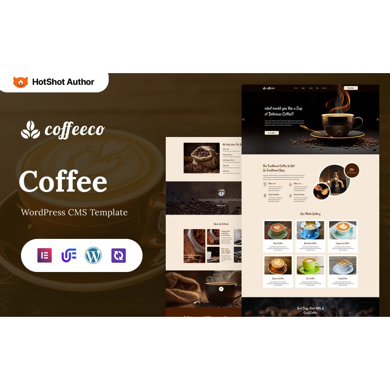 Cofeeco - Cafe And Coffee WordPress Elementor Theme