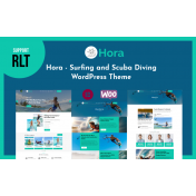 Hora - Surfing and Scuba Diving WordPress Theme.