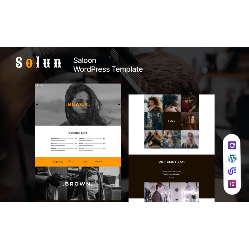 solun - Beauty & Hair Salon WordPress Theme