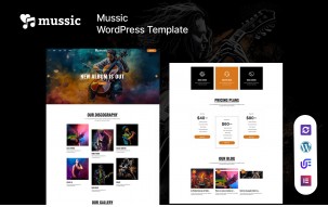 Mussic - Music WordPress Elementor Theme