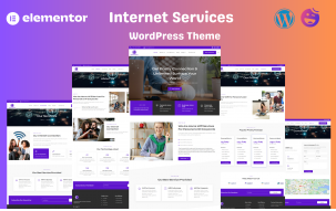 Internet Services Elementor WordPress Theme