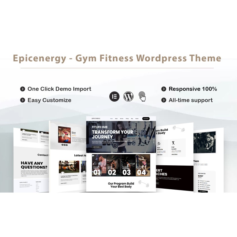 Epicenergy - Fitness and Gym Elementor WordPress Theme