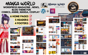 Manga World - Anime & Manga News, Magazine, Stories, Blog WordPress Theme