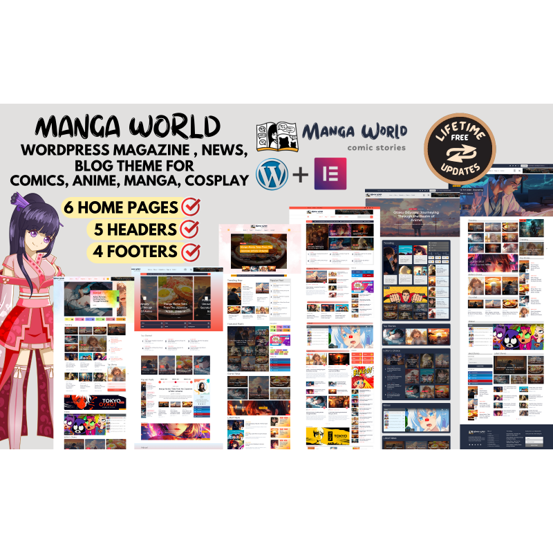 Manga World - Anime & Manga News, Magazine, Stories, Blog WordPress Theme