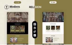 Modern - Church And Religion WordPress Elementor Theme
