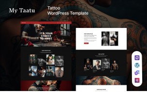 My Taatu - Tattoos Artist WordPress Elementor Theme