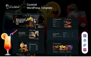 Cocktel - Cocktail Bar And Restaurant WordPress Elementor Theme