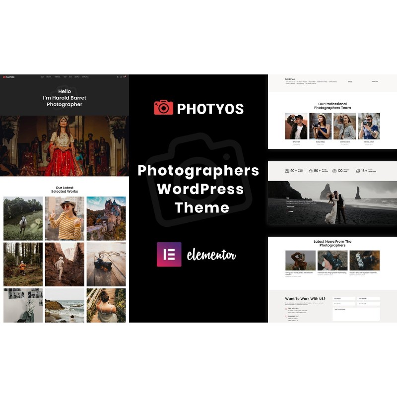 Photyos - Photographers WordPress Theme