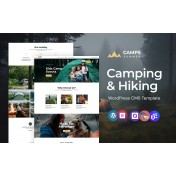 Camps - camping, hiking and adventure WordPress Elementor Theme