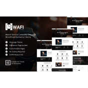 Wafi - A Minimal & Clean Watch Service Company Wordpress Theme