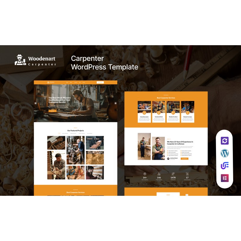 Woodernart - Carpentry And WoodWork Services WordPress Theme