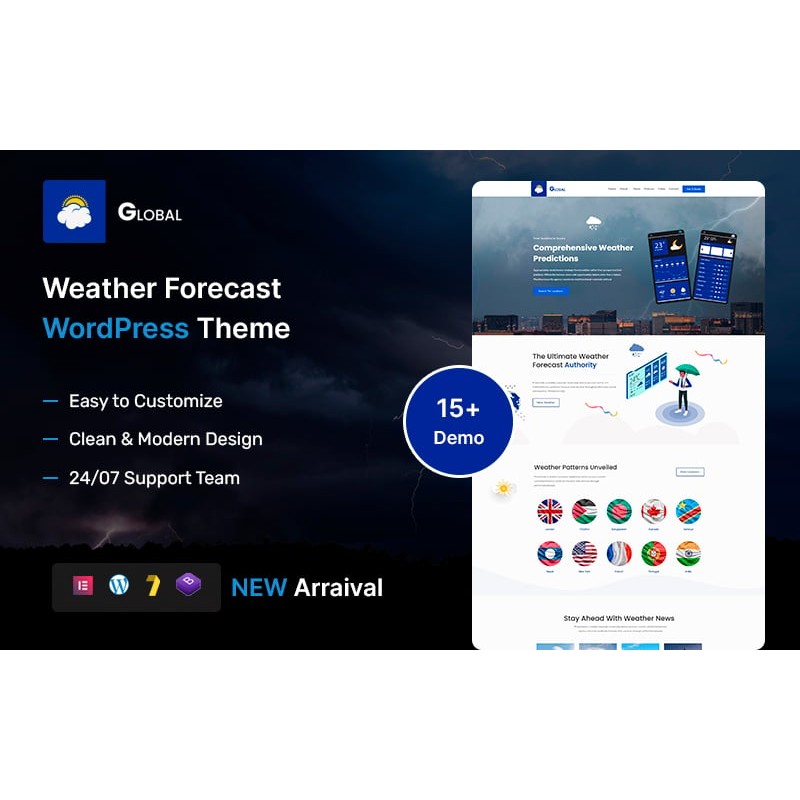 Global &ndash; Weather Forecast WordPress Theme