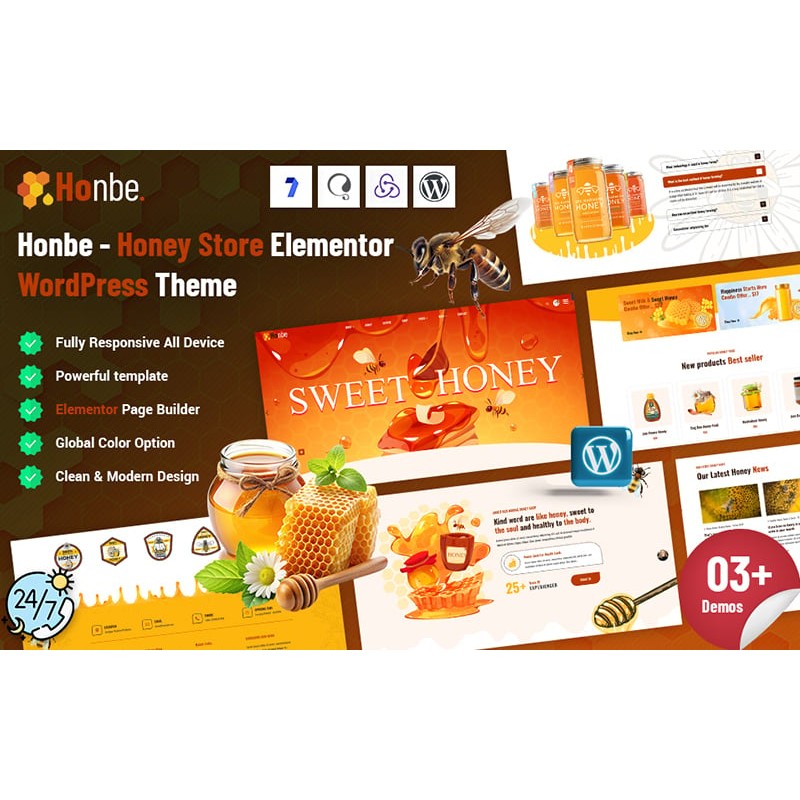Honbe - Honey Store WordPress Theme