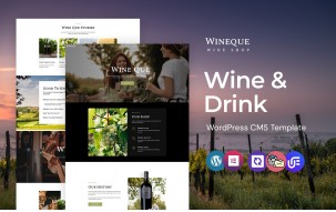 Wineque - Wine Shop WordPress Elementor Theme