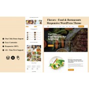 Flavors - Food & Restaurants Responsive WordPress Theme