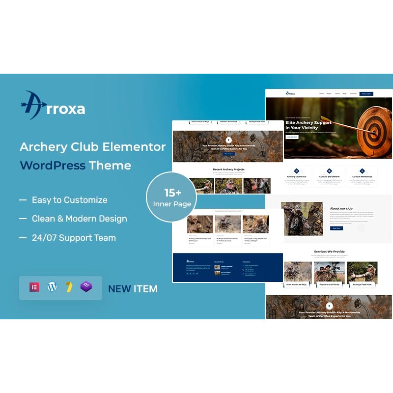 Arroxa &ndash; Archery Club Elementor WordPress Theme