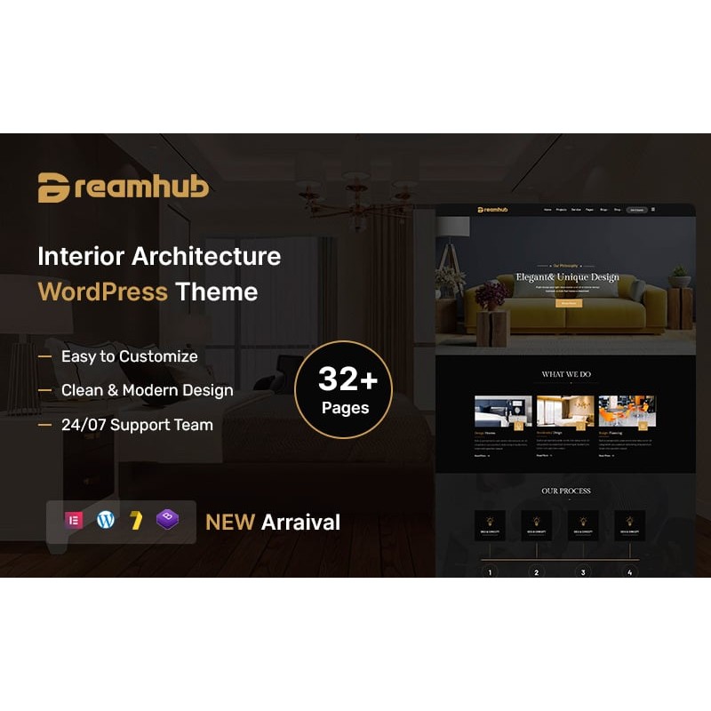 DreamHub &ndash; Interior and Architecture WordPress Theme