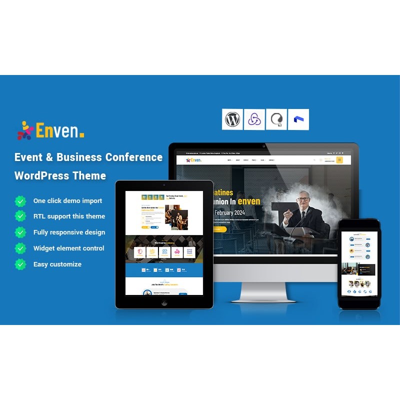 Enven - Event & Business Conference WordPress Theme