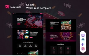 Caceno - Casino And Gambling WordPress Elementor Theme
