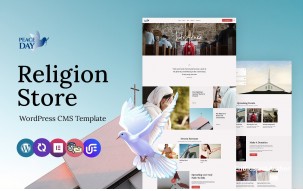 Peace Day - Religion and Buddhist Multipurpose WordPress Elementor Theme