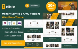 Milarie &ndash; Military Service & Army Veterans WordPress Theme