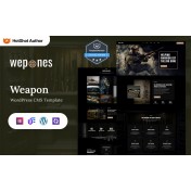 Wepones - Weapon Store WordPress Elementor Theme