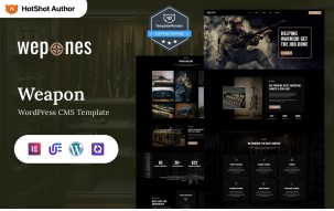 Wepones - Weapon Store WordPress Elementor Theme